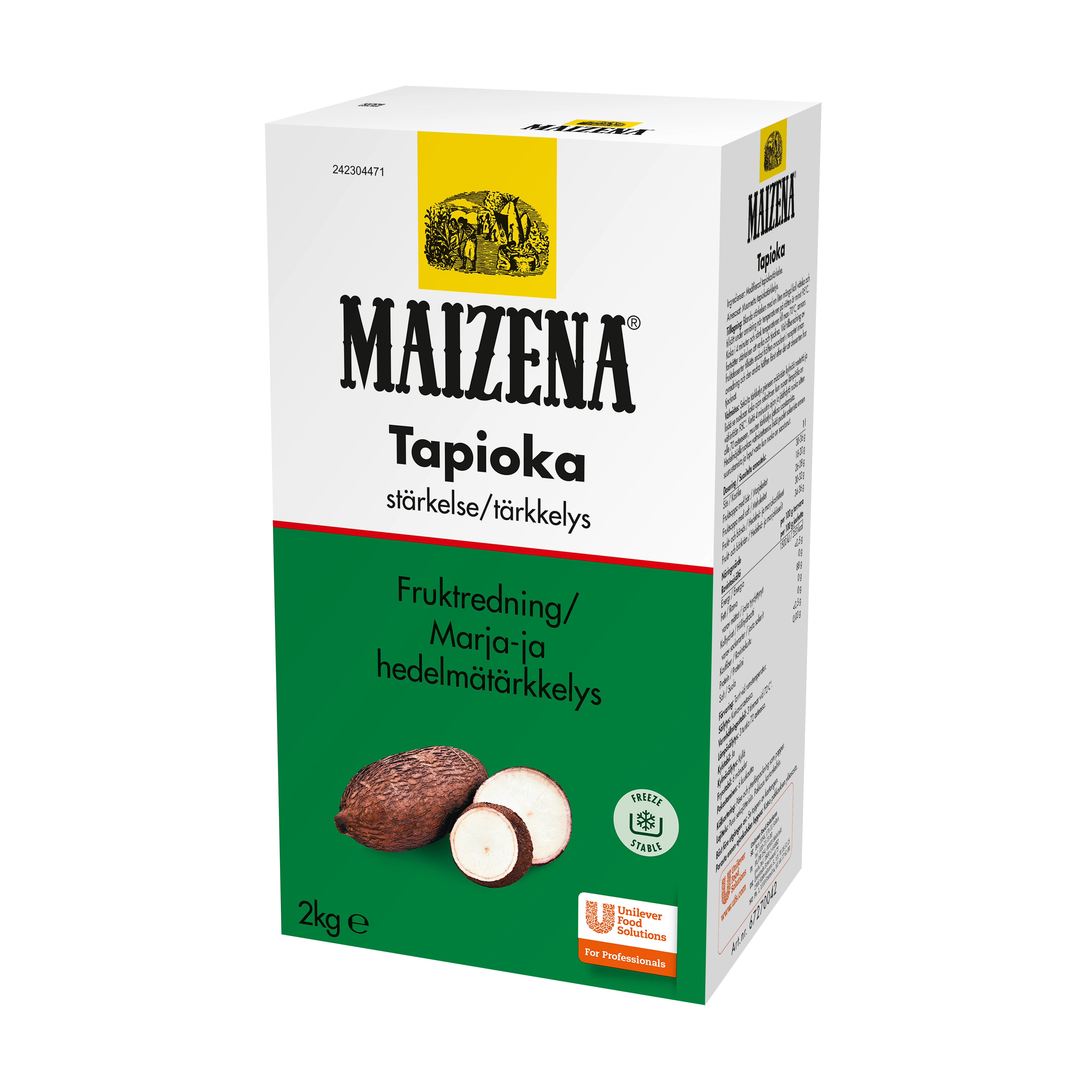 Maizena Marja- ja Hedelmätärkkelys Tapioka 2 kg